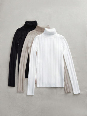 3 Peças Suéter Casual Feminino Clássico